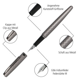 ONLINE Set Eleganza Diamond titan 34666 fountain pen and ballpen