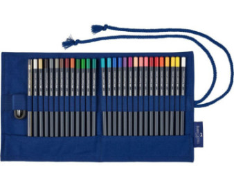 Faber Castell Pencil Roll with 27 Goldfaber colour pencils 114752