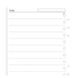 Filofax Refill  A5 To Do, 342211