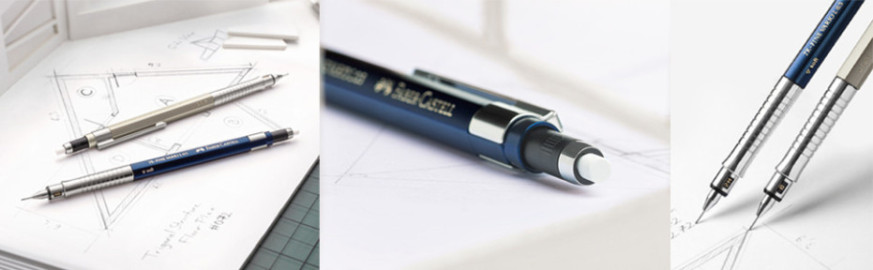 Faber-Castell TK-Fine Vario L 135540 Mechanical Pencil 0.5 mm Oro Champagne Lead Pencil with Soft/Hard Mechanism