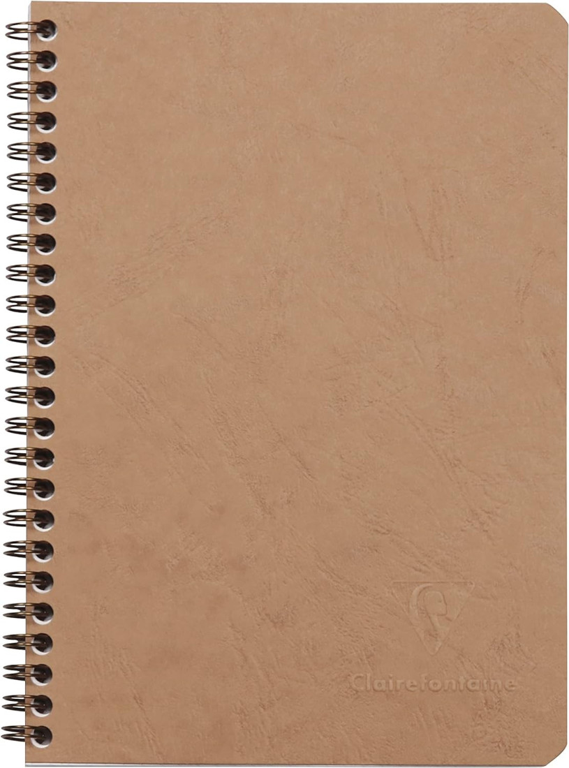 Clairefontaine Age Bag Wirebound Notebook, A5 14,8x21cm, Lined, 100 Pages - Brown 78536