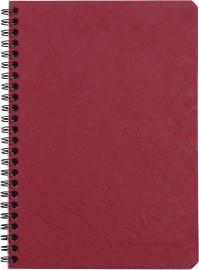 Clairefontaine Age Bag Wirebound Notebook, A5 14,8x21cm, Lined, 100 Pages - Red 785362