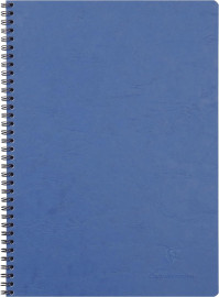 Clairefontaine Age Bag Wirebound Notebook, A4, Lined, 100 Pages - Blue 781454
