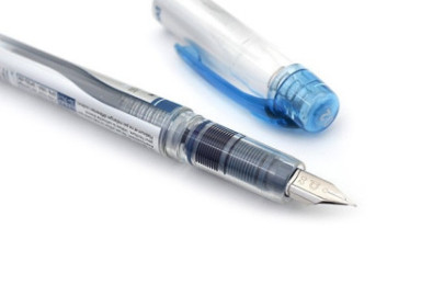 Platinum Preppy Blue Black Fountain Pen PSQ-400-M-EF