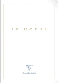 Clairefontaine Rhodia 36170C Triomphe GOLD Collection A White Stitched Notebook - A4 21x29.7 cm - 96 Plain White Pages - 90 g Paper - Card Cover with Gold Marking