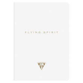Clairefontaine Rhodia 104536C  Flying Spirit thread-stitched notebook 96 ivory pages 14.8x21 cm 90g lined, laminated white card cover