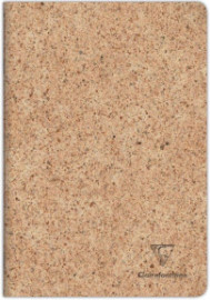 Clairefontaine Rhodia 83523C - A Stitched Sewn Notebook Cover Paper made from Cocoa Shells - A4 21x29.7 cm 96 Lined Pages 90g Ivory Paper - With Flap - Jeans&Cocoa Collection