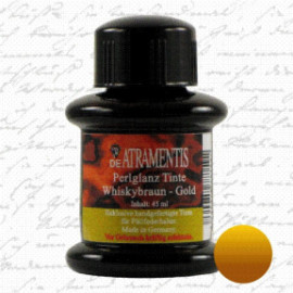 De Atramentis  Pearlescent ink 45ml Whisky Brown - Gold