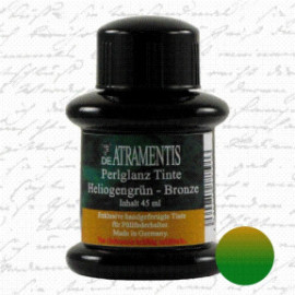 De Atramentis  Pearlescent ink 45ml Heliogen Green - Bronze