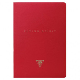 Clairefontaine Rhodia 106536C - Flying Spirit Red Notebook A5 with Thread Binding 48 Sheets Lined Ivory 90 g