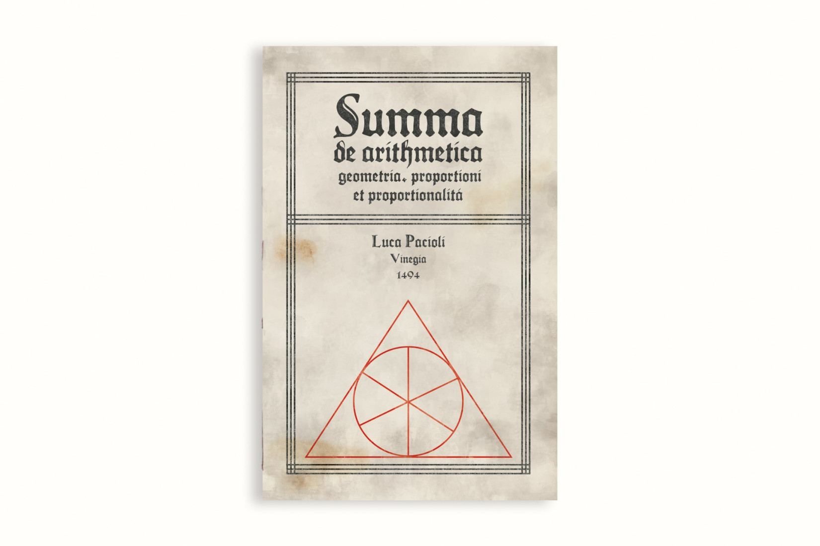 Summa de Arithmetica - Bookaneer Notebook
