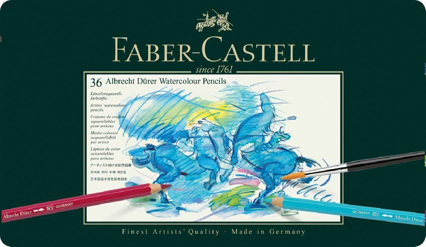 Faber Castell Albrecht Durer Artists Watercolour Pencils 36 Tin 117536 Faber Castell Albrecht Durer Artists Watercolour Pencils 36 Tin 117536