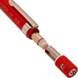 Pentel Mechanical Pencil, Graph 1000 CS, for Draft, 0.3mm, Red (PG1003CS-B).