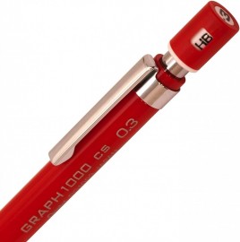 Pentel Mechanical Pencil, Graph 1000 CS, for Draft, 0.5mm, Red (PG1005CS-B).