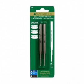 Monteverde soft roll Ballpoint Refill To Fit Montblanc Ballpoint Pens, 2pcs