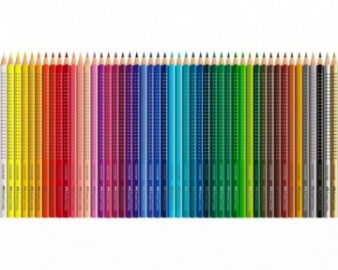 Faber Castell Colour Grip colour pencil, cardboard wallet of 48  112449