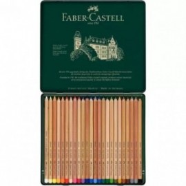 Faber Castell Pitt Pastel Pencils, Tin of  24, 112124