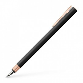 Faber Castell Neo Slim Metal Black Rosegold Fountain pen 343100