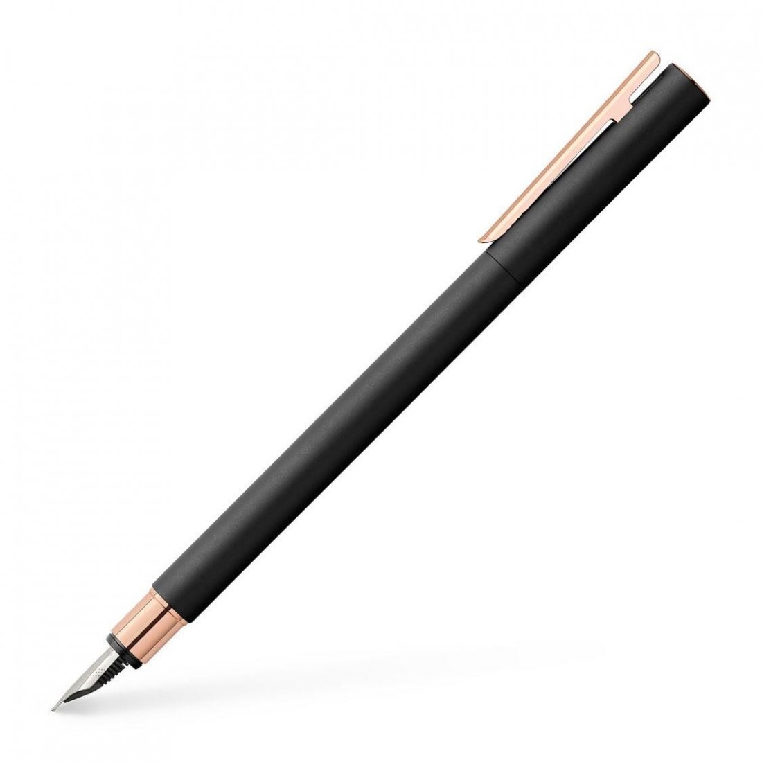 Faber Castell Neo Slim Metal Black Rosegold Fountain pen 343100