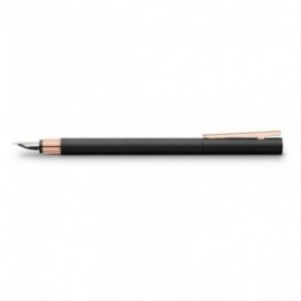 Faber Castell Neo Slim Metal Black Rosegold Fountain pen 343100