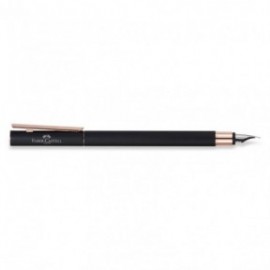 Faber Castell Neo Slim Metal Black Rosegold Fountain pen 343100