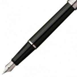 Sheaffer Prelude glossy black & chrome cap CT Fountain Pen 9134-0