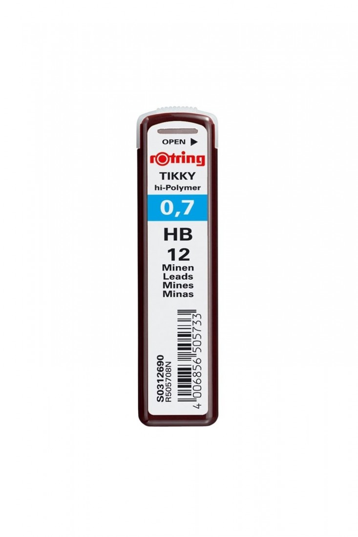 Refill Leads Tikky Hi-Polymer 0.7mm HB Rotring