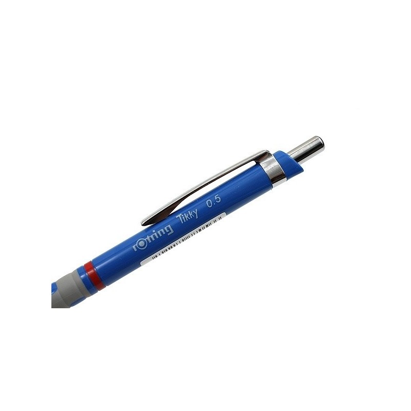 rOtring Tikky vulpotlood set, 0,5 mm, inclusief lood en gum, blauw