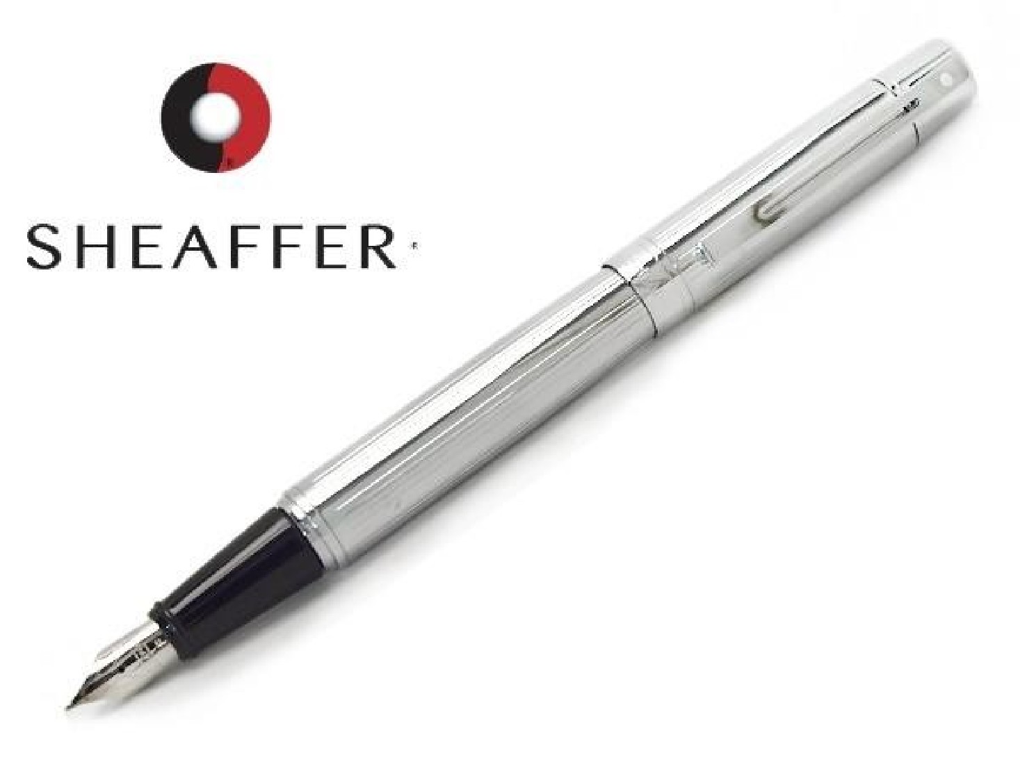 Sheaffer 300 Straight Line Chrome Trim Fountain Pen (9326-0)