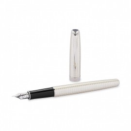 PARKER SONNET 18K STERLING SILVER CT FOUNTAIN PEN S0912500