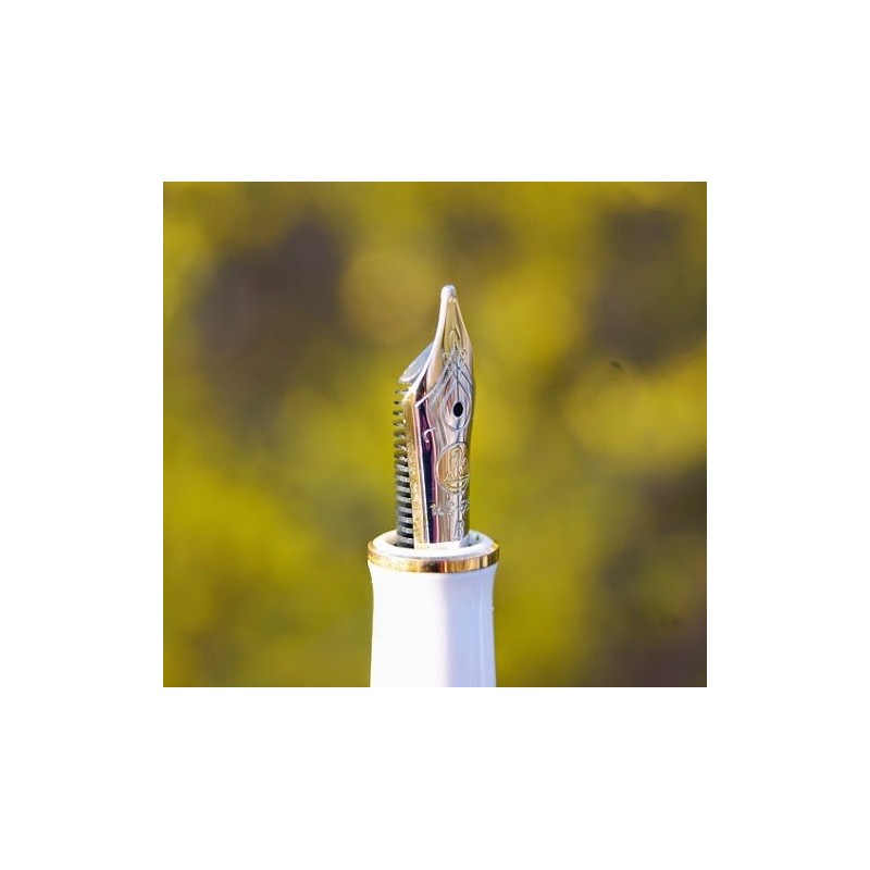 Pelikan Souveran M400 Tortoise White Fountain Pen (F/M/B nib)