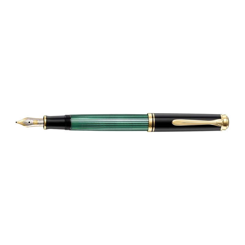 Pelikan Souveran M400 Black Green Fountain Pen Fine/Medium/Broad nib