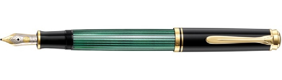 Pelikan Souveran M400 Black Green  Fountain Pen