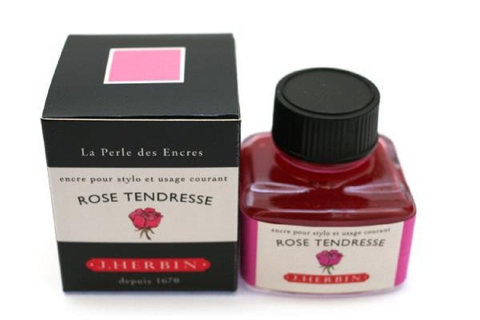 FOUNTAIN PEN INK 13061 ROSE TENDRESSE(TENDERNESS PINK) J.HERBIN