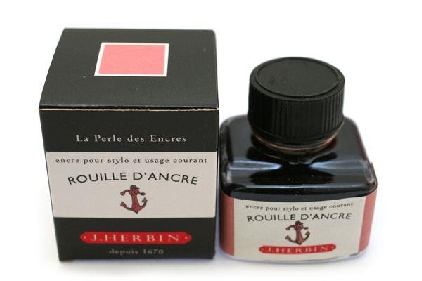 FOUNTAIN PEN INK 13058 ROUILLE DANCRE(RUSTY ANCHOR RED) J.HERBIN
