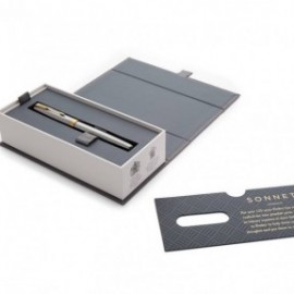 Parker Sonnet Stainless Steel - Gold Trim - steel Nib Fountain Pen 1931505