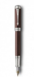 Parker Duofold Centennial Prestige Burgundy With Chevron Pattern PT 1945417 Fountain Pen