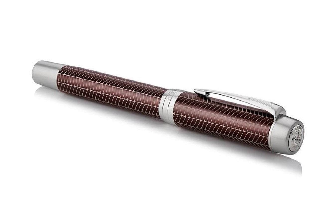 Stylo Plume Parker Duofold Centennial Prestige - Modèle Q216 Marbré Bleu - Occasion Très Bon état