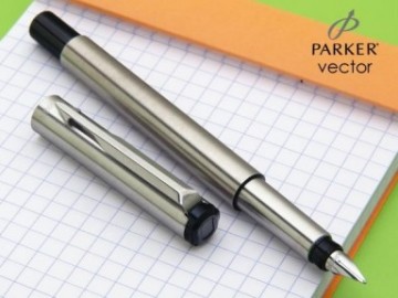 Parker Vector Stainless Steel CT Fountain Pen