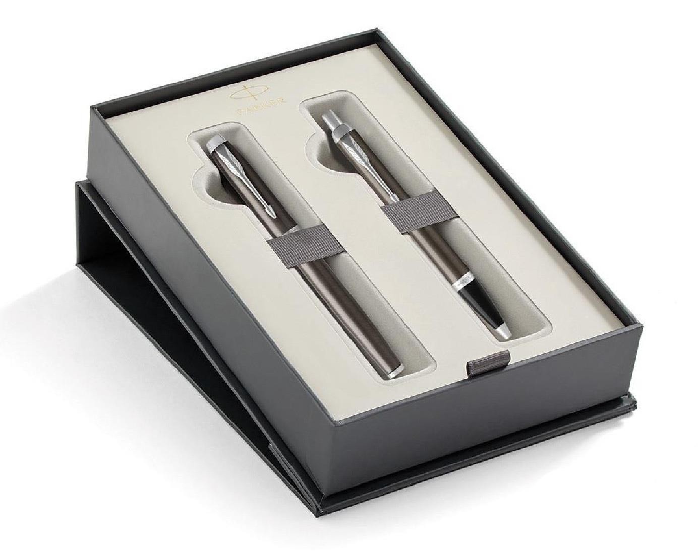 Parker IM Core Dark Espresso CT Set Fountain pen and Ballpen