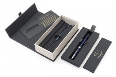 Parker Sonnet Blue Lacquer - Chrome Trim Steel Nib Fountain Pen