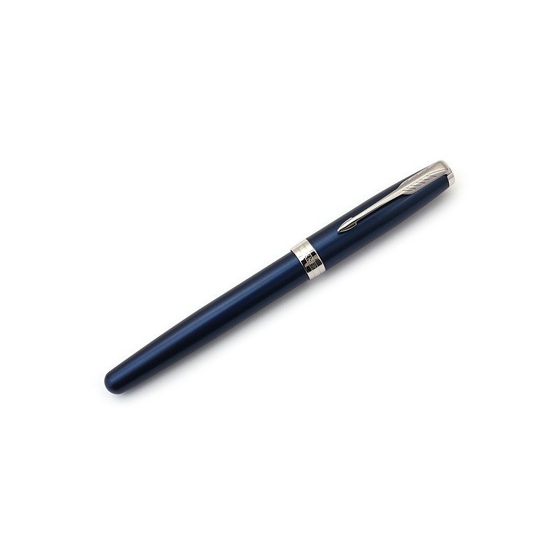 Parker Sonnet Fountain Pen Blue Lacquer - Chrome Trim Steel Nib
