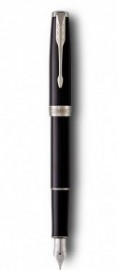 Parker Sonnet Black Lacquer PT Steel Nib Fountain Pen 1931499