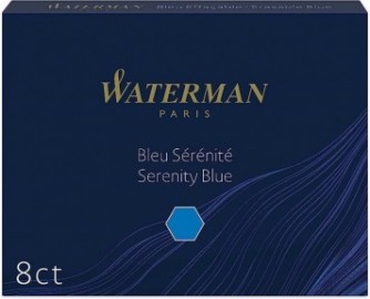 Waterman Ink Cartridges Blue 8pcs