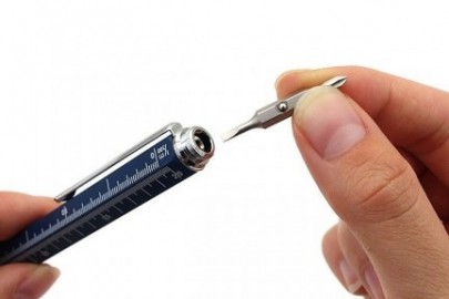 ONE TOUCH STYLUS 9 FUNCTION TOOL PENCIL NAVY BLUE MONTEVERDE