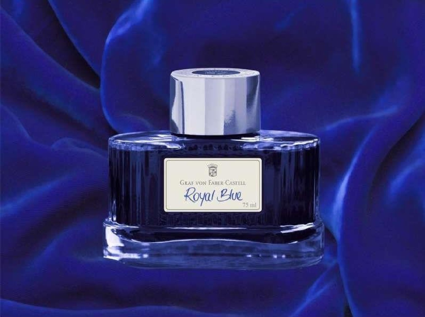 Graf von Faber-Castell Royal Blue, 141009 Fountain Pen Ink 75ml