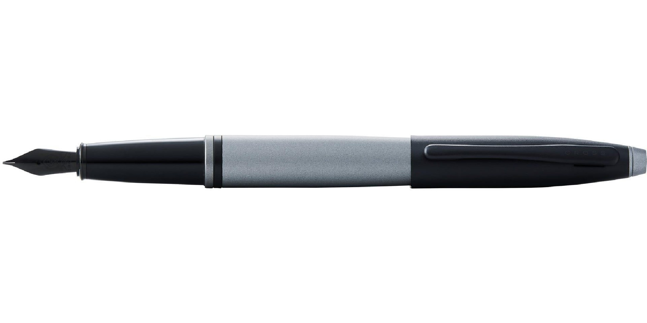 Cross Calais Matte Gray and Black Lacquer Fountain Pen AT0116-26MJ