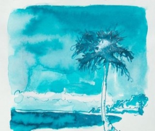 Diamine 50ml Tropical Glow Fountain pen shimmer ink bottle