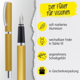 Fountain Pen Vision, Satin Golden Sand, 32642 Online