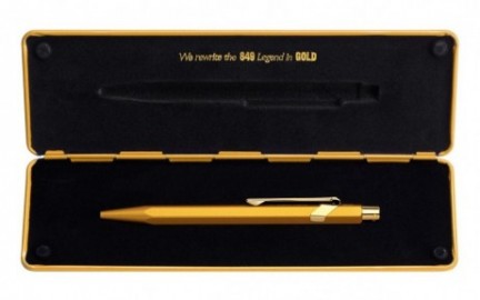 CARAN DACHE 849 with holder Goldbar ballpoint pen 0849.999